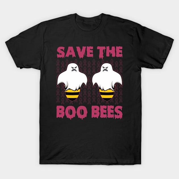 Save The Boo Bees Breast Cancer Awareness Halloween T-Shirt by jenneketrotsenburg